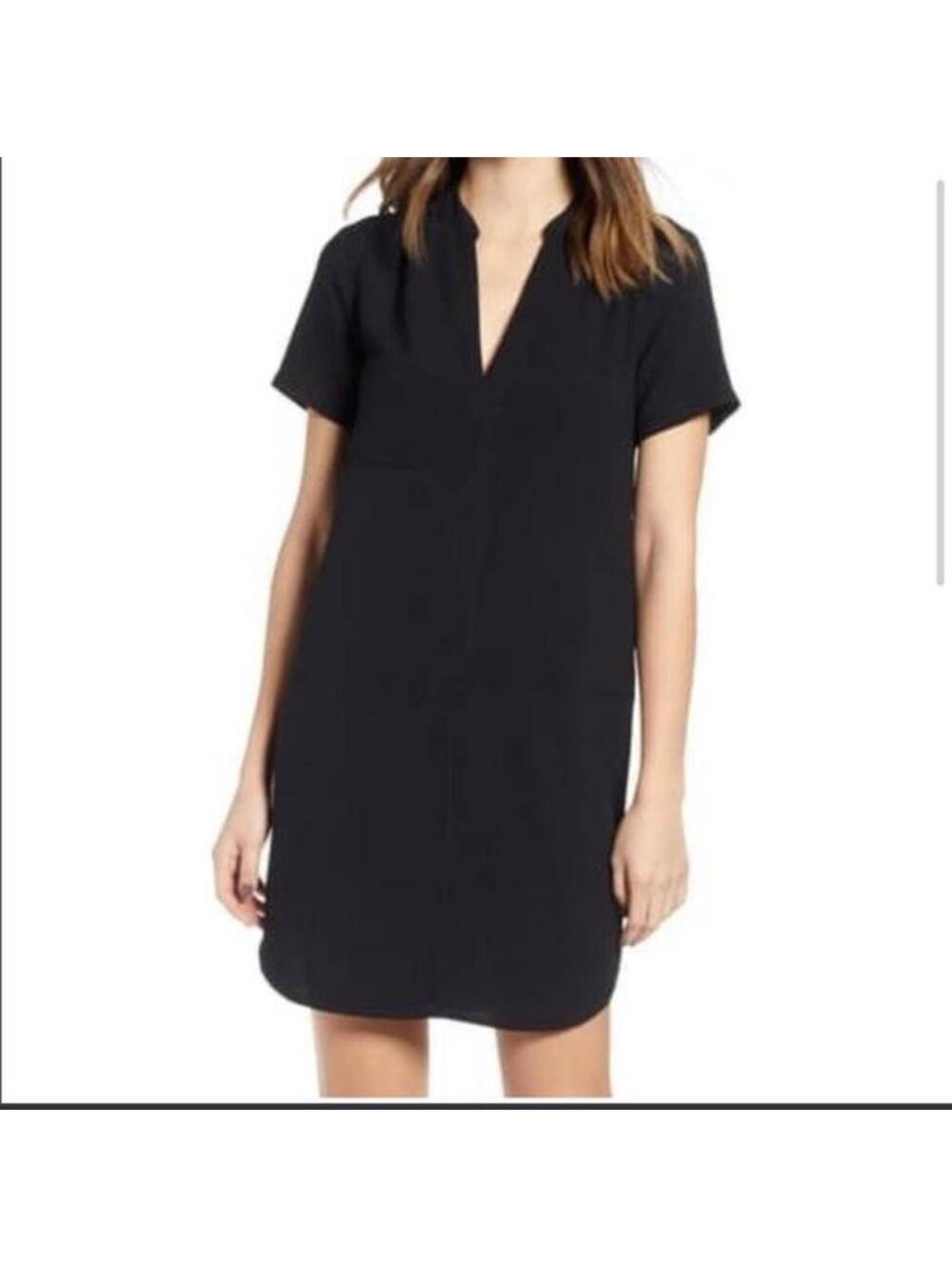 LUSH Clothing Women's Black Shirt Dress